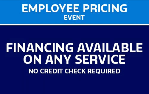 Financing Available on any Service