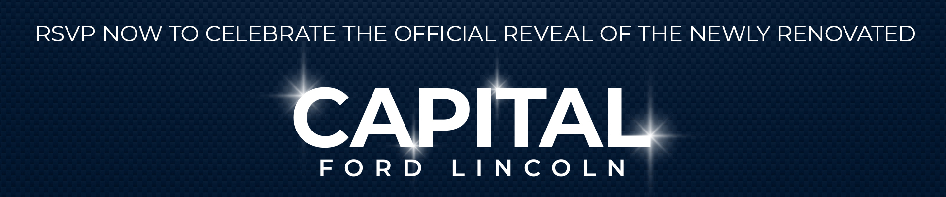 "Invitation for 'An Evening with Capital Lincoln,' celebrating new dealership grand opening."